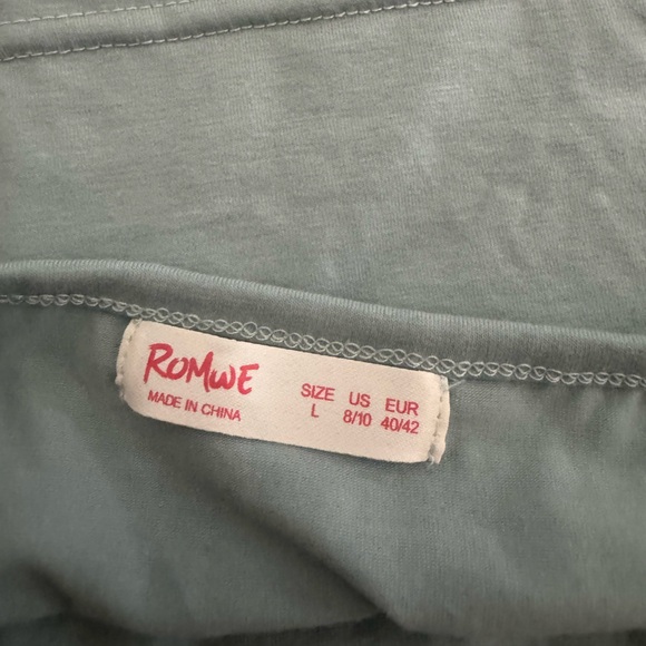 ROMWE Blue Halter Tank Top Large - Picture 3 of 3